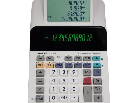 12 Digit Compact Paperless Printing Calculator (EL-1501) on Sale