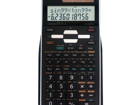 Advanced Scientific Calculator with 2 Line Display (EL-506TSBBW) Cheap