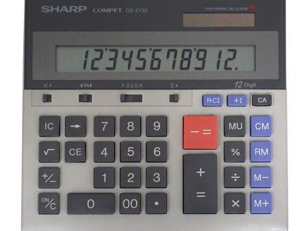 12 Digit Commercial Desktop Calculator with Kickstand (QS-2130) Online