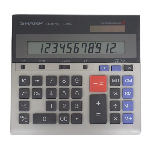 12 Digit Commercial Desktop Calculator with Kickstand (QS-2130) Online