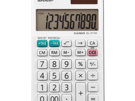 10 Digit Professional Handheld Calculator (EL-377WB) on Sale