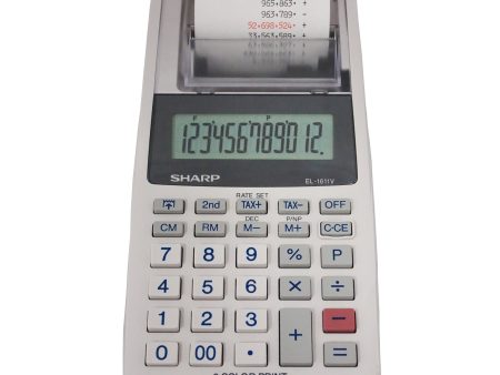 12 Digit Handheld Printing Calculator (EL-1611V) Online Sale