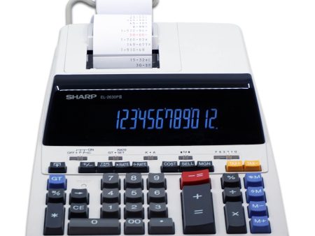 12 Digit Commercial Printing Calculator (EL-2630PIII) Sale