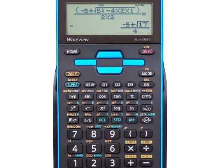 Scientific Calculator with WriteView 4 Line Display (EL-W535TGBBL) Discount