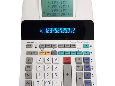 12 Digit Paperless Printing Calculator (EL-1901) on Sale