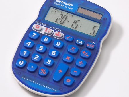 10 Digit Handheld Math Quiz Calculator (EL-S25B-BL) For Sale