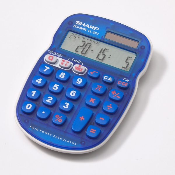 10 Digit Handheld Math Quiz Calculator (EL-S25B-BL) For Sale