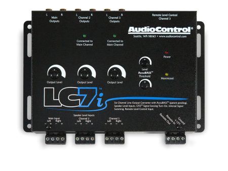 AudioControl LC7i 6 Channel Line Output Converter With AccuBass TM on Sale