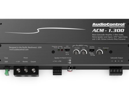 AudioControl ACM-1.300 Monoblock Micro Amplifier with Accubass® For Cheap