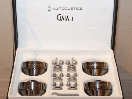 IsoAcoustics GAIA I Machined Stainless Steel Acoustic Isolation Stands (package of 4) Online