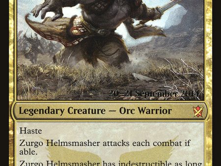 Zurgo Helmsmasher [Khans of Tarkir Prerelease Promos] Discount