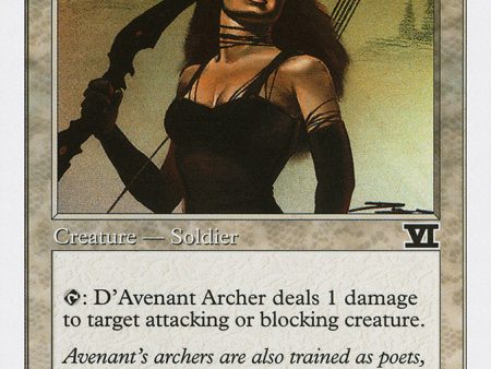 D Avenant Archer [Classic Sixth Edition] For Sale