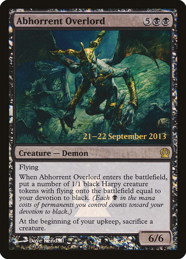 Abhorrent Overlord [Theros Prerelease Promos] Cheap